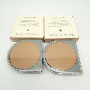 Mary Kay Dual Coverage Powder Foundation lot of 2 Beige 400